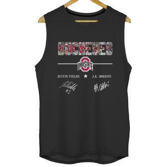 Ohio State Buckeyes Justin Fields And Jk Dobbins Signatures Shirt Unisex Tank Top | Favorety UK