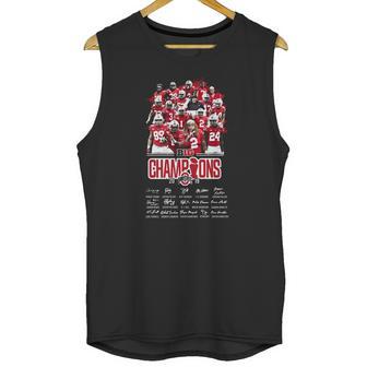 Ohio State Buckeyes Players Big Champions 2019 Signatures Sweater Unisex Tank Top | Favorety