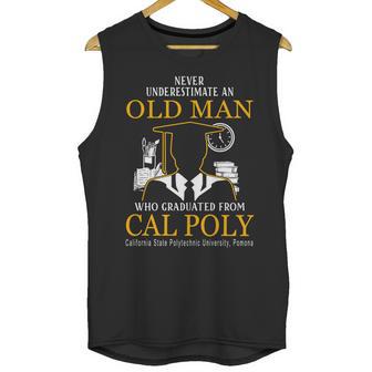 Old Man- Graduated From Cal Poly California State Polytechnic University Pomona Unisex Tank Top | Favorety CA