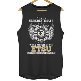 Old Man- Graduated From Etsu- East Tennessee State University Unisex Tank Top | Favorety UK