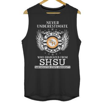 Old Man- Graduated From Shsu- Sam Houstan State University Unisex Tank Top | Favorety UK