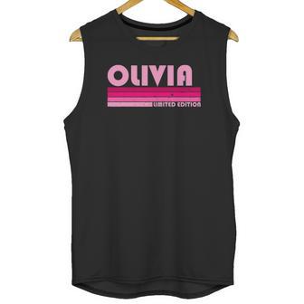 Olivia Name Personalized Retro Vintage 80S 90S Birthday Unisex Tank Top | Favorety CA