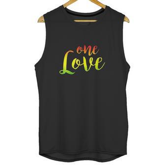 One Love Rasta Reggae Roots Peace Love Unisex Tank Top | Favorety CA