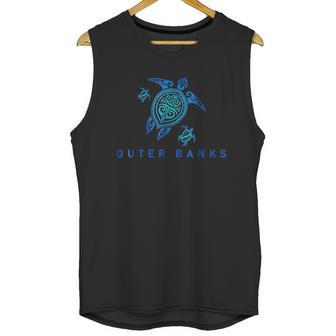 Outer Banks North Carolina Sea Blue Tribal Turtle Unisex Tank Top | Favorety AU