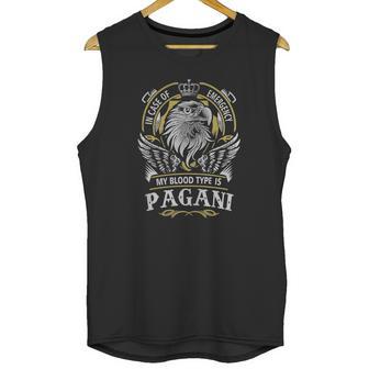 Pagani In Case Of Emergency My Blood Type Is Pagani -Pagani T Shirt Pagani Hoodie Pagani Family Pagani Tee Pagani Name Pagani Lifestyle Pagani Shirt Pagani Names Unisex Tank Top | Favorety UK