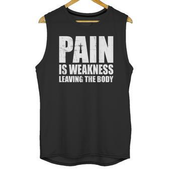 Pain Is Weakness Leaving The Body Unisex Tank Top | Favorety UK