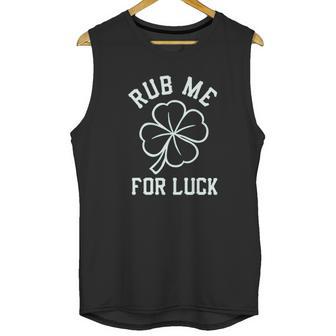 Panoware Irish St Patricks Day Rub Me For Luck Shamrock Unisex Tank Top | Favorety DE