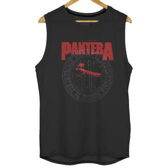 Pantera Official Vulgar Display Of Power Circle Unisex Tank Top | Favorety AU