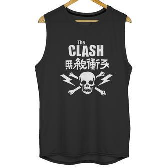 Particular The Clash Skull And Bolts Unisex Tank Top | Favorety