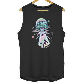 Pastel Goth Alien Abduction Aesthetic Spaceship Nu Goth Unisex Tank Top | Favorety UK