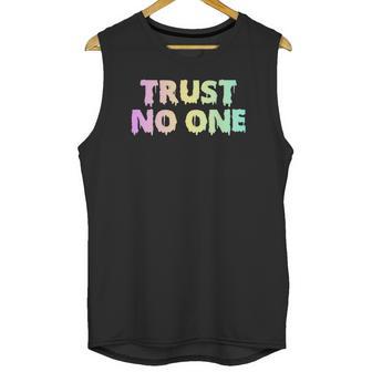 Pastel Goth Trust No One Unisex Tank Top | Favorety DE