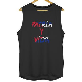 Patria Y Vida Cuba Cuban Freedom Movement Himno Cubano Unisex Tank Top | Favorety UK