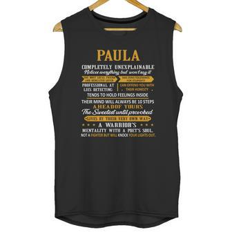 Paula Compeletely Unexplainable Unisex Tank Top | Favorety UK