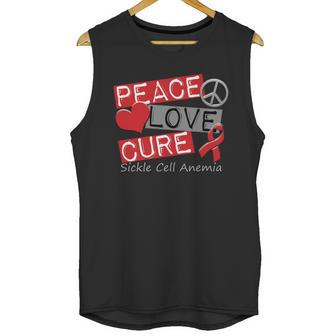 Peace Love Cure Sickle Cell Anemia Unisex Tank Top | Favorety AU