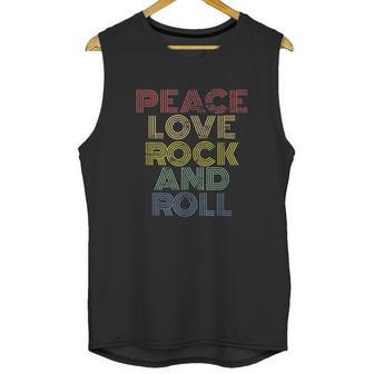 Peace Love Rock And Roll Unisex Tank Top | Favorety CA