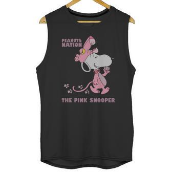 Peanuts Nation The Pink Snooper Unisex Tank Top | Favorety DE