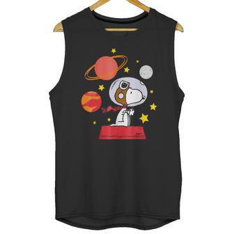 Peanuts Snoopy Space Pilot Mars Moon And Saturn Shirt Unisex Tank Top | Favorety DE