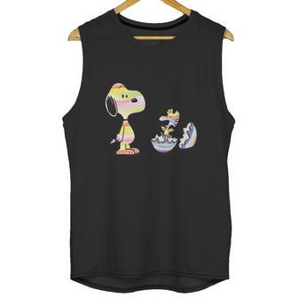 Peanuts Snoopy Woodstock Easter Egg Unisex Tank Top | Favorety AU