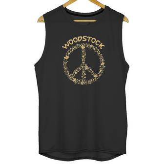 Peanuts Woodstock 50Th Anniversary Peace Sign Shirt Unisex Tank Top | Favorety