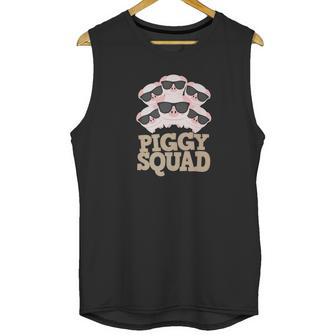 Perfect Pig Lover Gift Funny Piggy Squad Sunglasses Unisex Tank Top | Favorety AU