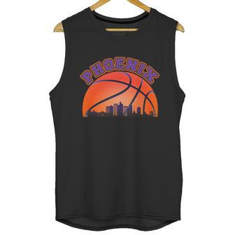 Phoenix Arizona Basketball City Skyline Unisex Tank Top | Favorety CA