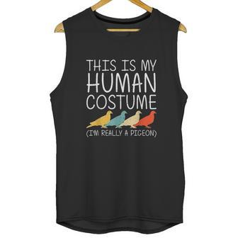 Pigeon Halloween Human Costume Bandtail Bird Easy Diy Gift Unisex Tank Top | Favorety UK