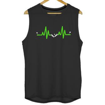 Pinball Heartbeat Flipper Ecg Pulse Line Unisex Tank Top | Favorety DE