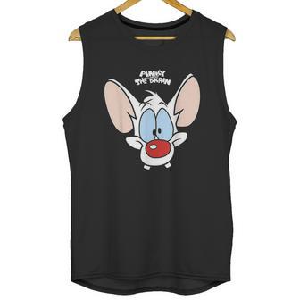 Pinky And The Brain Pinky Big Face Unisex Tank Top | Favorety