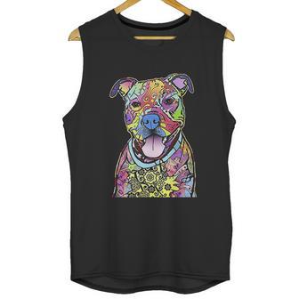 Pitbull Colourful Pit Bulls Dog Lovers Gift Unisex Tank Top | Favorety AU