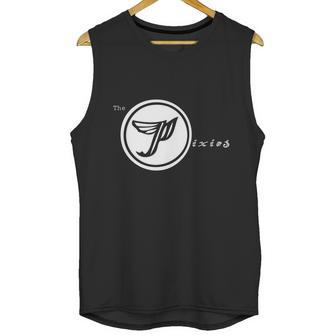 Pixies Band Logo Art White Wings Unisex Tank Top | Favorety