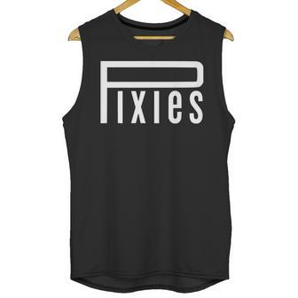 Pixies Band Logo Music Band Logo White Unisex Tank Top | Favorety