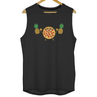 Pizza Lifting Pineapple Funny Food Snatch Squat Barbell Unisex Tank Top | Favorety UK