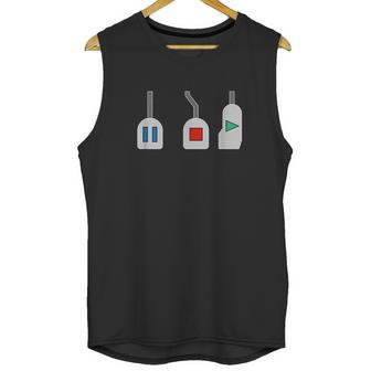 Play Stop Pause Pedals Unisex Tank Top | Favorety DE