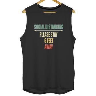 Please Stay 6 Feet Away Front And Back Social Distancing Unisex Tank Top | Favorety CA