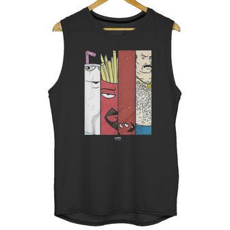 Popfunk Aqua Hunger Force Group Tiles Unisex Tank Top | Favorety