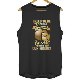 Postal Worker Parcelitis Very Contagious Funny Gift Unisex Tank Top | Favorety AU