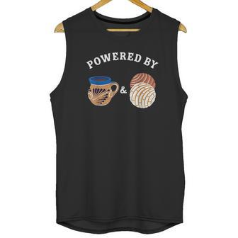 Powered By Conchas And Cafecito Cafe Atole Mexican Pan Dulce Unisex Tank Top | Favorety