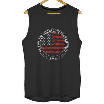 Practice Socialist Distancing Funny Social Distancing Unisex Tank Top | Favorety UK