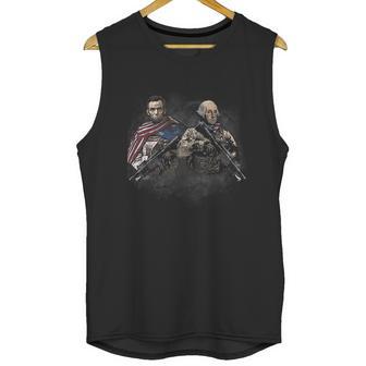 Presidential Soldiers Abraham Lincoln And George Washington Tshirt Unisex Tank Top | Favorety DE