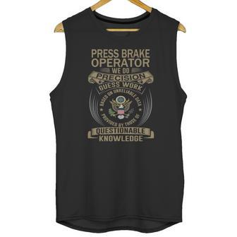 Press Brake Operator Wedo Unisex Tank Top | Favorety