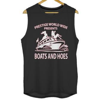 Prestige Worldwide Boats And Hoes Funny Movie Inspired Step Brothers Drinking Unisex Tank Top | Favorety AU