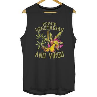 Proud Vegetarian Weed Virgo Vintage 420 Funny Unisex Tank Top | Favorety DE