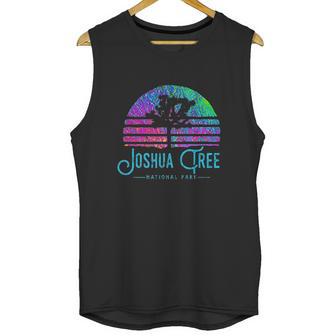 Psychedelic Joshua Tree National Park Retro Road Trip Unisex Tank Top | Favorety UK