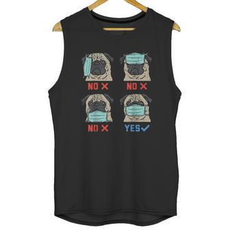 Pug Funny Social Distancing Dog Gift Unisex Tank Top | Favorety DE