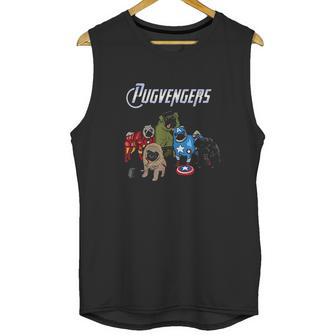 The Pugvengers Funny Superheroes Pug Dog Gift Unisex Tank Top | Favorety