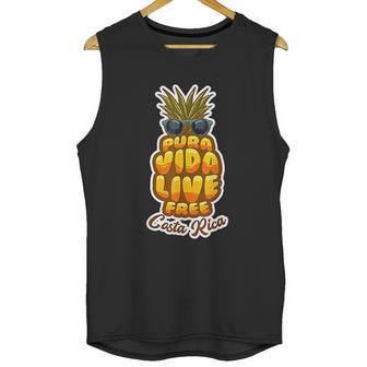 Pura Vida Pineapple Retro Simple Pure Life Costa Ricans Gift Unisex Tank Top | Favorety DE