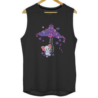 Purple Elephant Alzheimers Awareness Memories Matter Unisex Tank Top | Favorety AU