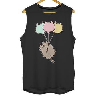 Pusheen The Cat Balloons Unisex Tank Top | Favorety