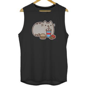 Pusheen The Cat Fast Food Unisex Tank Top | Favorety CA