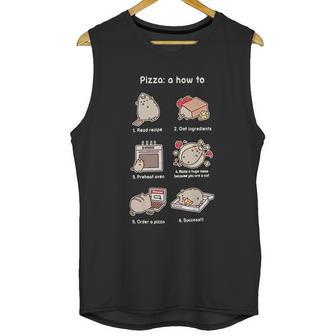 Pusheen Pizza A How-To Junior Unisex Tank Top | Favorety DE